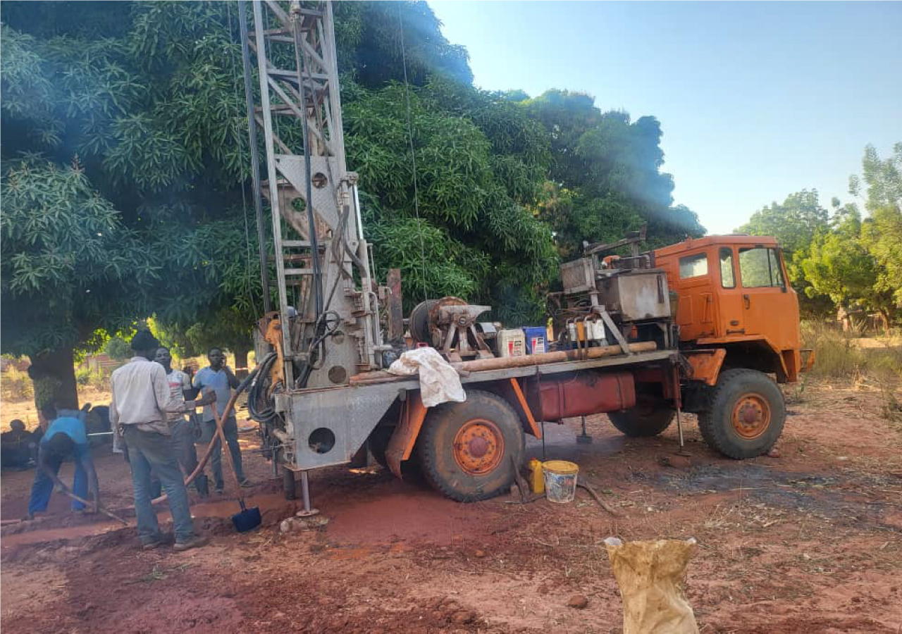 Réalisation de forage d'eau